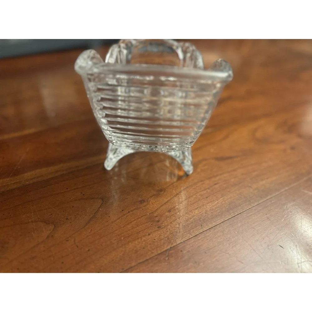 Princess House Royal Highlights Lead‎ Crystal Sleigh Candle Holder
